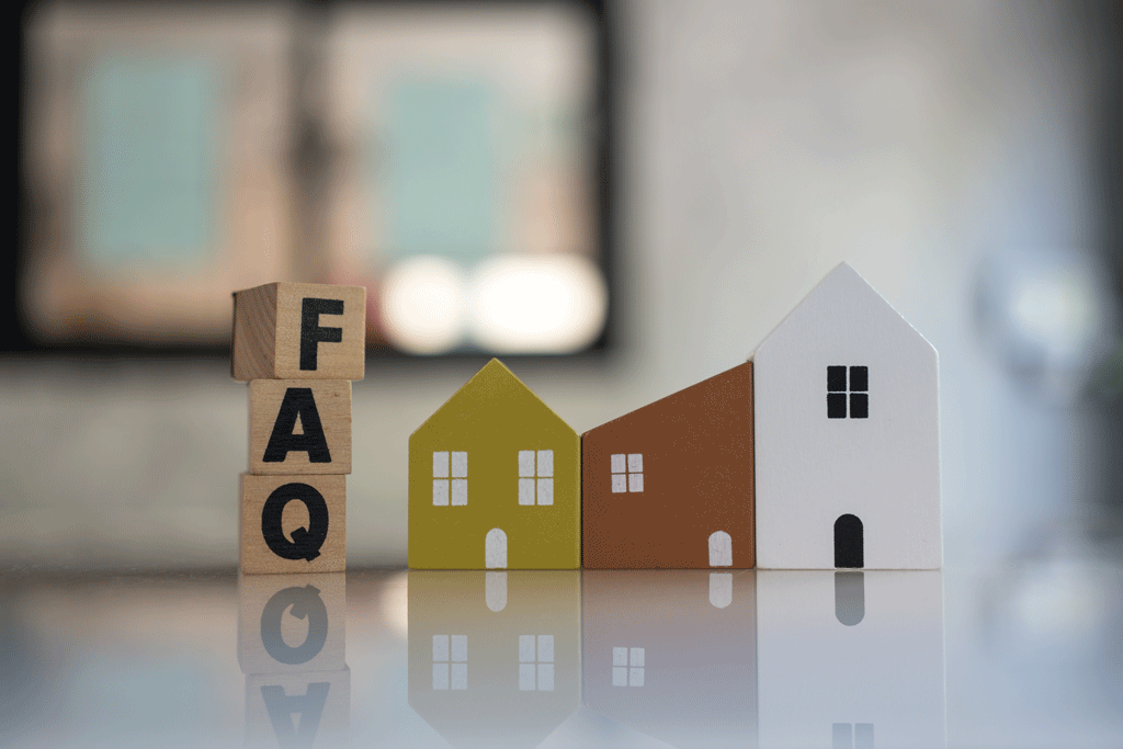 faq blocks with mini house cut outs  | energy efficient windows dallas tx ft worth tx 