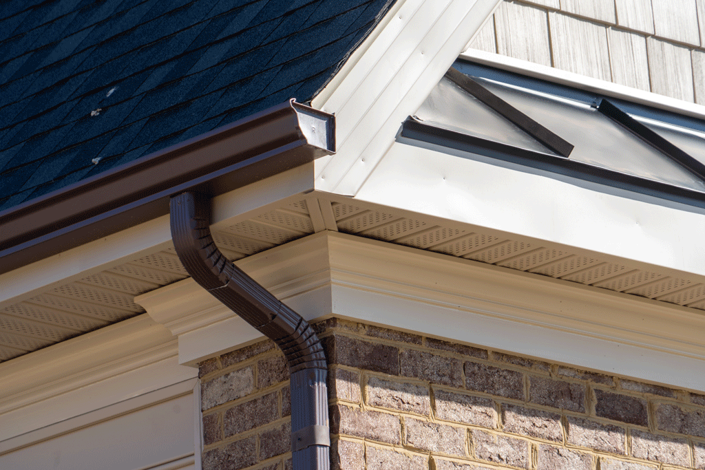 brown gutters on house rain gutters southlake tx ft worth tx